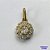 PINGENTE NO BRUTO PRONTO PARA O BANHO (CX26) - PINGENTE FLOR COM ZIRCÔNIAS CRISTAIS 8X8MM (PX002319W) - COMPOSIÇÃO: LATÃO / ZIRCÔNIA  - PESO TOTAL 1GR - BRU10393 - Imagem 1