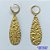 BRINCO NO BRUTO PRONTO BANHO - BRINCO COM PINGENTE GOTA COMPRIDA MARTELADA (V2151) - ARGOLINHA DE PRESSÃO (TRANQUETA) TAMANHO 14X38MM - PESO TOTAL 3,4GR - BRU10451 - Imagem 1