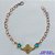 PULSEIRA NO BRUTO PRONTO PARA O BANHO(CX66) - PULSEIRA TIPO VAN CLEEF 11MM COM 2 PINGENTES CORAÇÕES AZUIS - TAMANHO 18CM + EXTENSOR E FECHO LAGOSTA - COMPOSIÇÃO: LATÃO - PESO 2,3GR - BRU10472 - Imagem 1