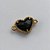 ACESSÓRIO NO BRUTO PRONTO PARA O BANHO - PINGENTE TIPO VAN CLEEF PRETO CORAÇÃO COM DUAS ARGOLINHAS - COMPOSIÇÃO: LATÃO / VIDRO - TAMANHO 10MM - (VENDIDO POR UNIDADE) PESO TOTAL 0,6GR - BRU0001882 - Imagem 2