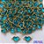ACESSÓRIO NO BRUTO PRONTO PARA O BANHO - PINGENTE TIPO VAN CLEEF AZUL CORAÇÃO COM DUAS ARGOLINHAS - COMPOSIÇÃO: LATÃO / VIDRO - TAMANHO 10MM - (VENDIDO POR UNIDADE) PESO TOTAL 0,6GR - BRU0001883 - Imagem 1
