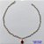 TORNOZELEIRA NO BRUTO PRONTO PARA O BANHO(CX87) - TORNOZELEIRA COM PINGENTE EM STRASS 6MM VERMELHO - TAMANHO 25CM - PESO: 1,5GR - BRU10525 - Imagem 1
