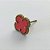 BRINCO NO BRUTO PRONTO PARA O BANHO (CX44)-  BRINCO DE PINO COM PINGENTE TIPO VAN CLEEF 10MM VERMELHO - COMPOSIÇÃO: LATÃO / RESINA - PESO 1,5GR - - BRU10572 - Imagem 2