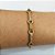 PULSEIRA (BRACELETE) NO BRUTO PRONTO PARA O BANHO(CX115) - COM DETALHES VAZADOS E CRAVEJADA COM MICROS ZIRCÔNIAS CRISTAIS - PESO TOTAL 12,2GR - BRU10573 - Imagem 1