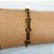 PULSEIRA (BRACELETE) NO BRUTO PRONTO PARA O BANHO - COM DETALHES VAZADOS E CRAVEJADA COM MICROS ZIRCÔNIAS PRETO - PESO TOTAL 12,2GR - BRU10578 - Imagem 1