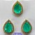 CONJUNTO NO BRUTO PRONTO PARA O BANHO - CONJUNTO SEM CORRENTE - (PINGENTE E BRINCOS) PINGENTE CRAVEJADO COM MICRO ZIRCÔNIAS E ZIRCÔNIA VERDE 14MM E BRINCO PINO COM MICRO ZIRCÔNIAS E ZIRCÔNIA VERDE 14MM- PESO TOTAL 8.0GR -  BRU10612 - Imagem 1