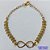 PULSEIRA NO BRUTO PRONTO PARA O BANHO(CX61) - PULSEIRA ESCAMAS COM INFINITO LOVE- TAMANHO 17CM + EXTENSOR - PESO 2.2GR - FECHO LAGOSTA - BRU10656 - Imagem 1