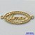 PINGENTE NO BRUTO PRONTO PARA O BANHO(CX65) - PINGENTE AMOR COM MICRO ZIRCÔNIAS CRISTAIS 32X12MM PESO 1.9GR- BRU0001944 - Imagem 1