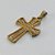 PINGENTE NO BRUTO PRONTO PARA O BANHO(CX65) - PINGENTE CRUCIFIXO COM MICRO ZIRCÔNIAS CRISTAIS 18X27MM PESO 2.3GR- BRU0001945 - Imagem 2
