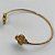 PULSEIRA (BRACELETE) NO BRUTO PRONTO PARA O BANHO(CX126) - BRACELETE VAN CLEEF 12MM COM ZIRCÔNIA   - PESO 5.7GR - COMPOSIÇÃO: 100% LATÃO - BRU10675 - Imagem 2