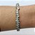 PULSEIRA (BRACELETE) NO BRUTO PRONTO PARA O BANHO(CX112) - COM  ZIRCÔNIAS CRISTAIS - PESO TOTAL 13.3GR - BRU10682 - Imagem 1