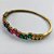 PULSEIRA (BRACELETE) NO BRUTO PRONTO PARA O BANHO(CX112) - COM  ZIRCÔNIAS COLORIDAS - PESO TOTAL 13.3GR - BRU10683 - Imagem 2