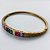 PULSEIRA (BRACELETE) NO BRUTO PRONTO PARA O BANHO (CX35) - COM ZIRCÔNIAS COLORIDAS E CRAVEJADOS COM MICRO ZIRCÔNIAS - PESO TOTAL 10.4GR - BRU10692 - Imagem 2