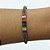 PULSEIRA (BRACELETE) NO BRUTO PRONTO PARA O BANHO (CX35) - COM ZIRCÔNIAS COLORIDAS E CRAVEJADOS COM MICRO ZIRCÔNIAS - PESO TOTAL 10.4GR - BRU10692 - Imagem 1