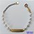 PULSEIRA NO BRUTO PRONTO PARA O BANHO - (CX64) PULSEIRA INFANTIL COM PÉROLAS E CHAPINHA - TAMANHO 13CM + EXTENSOR - PESO 2,2GR - FECHO REDONDO - BRU10877 - Imagem 1