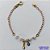 PULSEIRA NO BRUTO PRONTO PARA O BANHO - (CX64) PULSEIRA INFANTIL COM PÉROLAS, OLHO GREGO E FIGA - TAMANHO 13CM + EXTENSOR - PESO 2,2GR - FECHO REDONDO - BRU10878 - Imagem 1