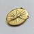 ACESSÓRIO PINGENTE NO BRUTO PRONTO PARA O BANHO(CX81) - (4477) COMPOSIÇÃO 100% LATÃO - TAMANHO 12X16MM PESO TOTAL 1,5GR - MEDALHA OVAL JESUS CRISTO  BRU0002001 - Imagem 2