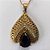 CONJUNTO NO BRUTO PRONTO PARA O BANHO(TTUU)(CX01) COM CORRENTE VENEZIANA 45CM - PINGENTE VAZADO COM ZIRCÔNIA PRETA E BASE CRAVEJADA COM MICRO ZIRCÔNIAS CRISTAIS E BRINCOS DE PINO COM ZIRCÔNIA - COMPOSIÇÃO: LATÃO E ZIRCÔNIA - PESO TOTAL 11,7GR - BRU11202 - Imagem 2