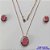 CONJUNTO NO BRUTO PRONTO PARA O BANHO(TTUU)(CX01) - CONJUNTO CORRENTE VENEZIANA 45CM - PINGENTE COM ZIRCÔNIA LILÁS E BASE CRAVEJADA COM MICRO ZIRCÔNIAS COLORIDAS E BRINCOS DE PINO COM ZIRCÔNIA - COMPOSIÇÃO: LATÃO E ZIRCÔNIA - PESO TOTAL 10,4GR - BRU11214 - Imagem 1