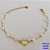 PULSEIRA NO PRUTO PRONTO PARA O BANHO(TODA EM  PEROLA  DE CORAÇÃO DE 18CM (COM CORAÇÃO DE VIDRO) - TOTAL 5.2GR - BRU10984 - Imagem 1