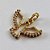 PINGENTE NO BRUTO PRONTO PARA O BANHO (CX26) - PINGENTE ESPÍRITO SANTO CRAVEJADO EM MICROS ZIRCÔNIAS (PX002492) - COMPOSIÇÃO: LATÃO / ZIRCÔNIA - TAMANHO 12X16MM -  PESO TOTAL 0,8GR - BRU12261 - Imagem 2