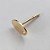 ACESSÓRIO FOLHEADO A OURO - BANHADO COM 5 MILESIMO+VERNIZ DIAMOND - BASE PARA BRINCO COM PINO FORMATO OVAL - TAMANHO 4x7MM  - VENDIDA POR PAR - OURO013 - Imagem 1