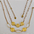 CONJUNTO NO BRUTO PRONTO PARA O BANHO(5546)(GARGANTILHA E PULSEIRA)CORRENTE TODA EM CORAÇÃO) - COM FECHO LAGOSTA -TAMANHO 50CM -( PESO TOTAL 6,5GR -COMPOSIÇÃO 100% LATÃO - BRU12359 - Imagem 1