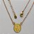 GARGANTILHA NO BRUTO PRONTO PARA O BANHO - CORRENTE CADEADINHO DE 50CM+EXTENSOR (E2825) - PESO TOTAL 2,2GR -(MEDALHA OVAL SÃO BENTO 9X12) BRU12507 - Imagem 1