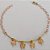 PULSEIRA NO BRUTO PRONTO PARA O BANHO(CX63) - PULSEIRA COM BORBOLETAS ROSAS - TAMANHO 18CM - PESO 2GR - FECHO LAGOSTA - BRU12626 - Imagem 1