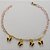 PULSEIRA NO BRUTO PRONTO PARA O BANHO - (CX64) PULSEIRA COM BORBOLETAS PRETAS - TAMANHO 18CM - PESO 2GR - FECHO LAGOSTA - BRU12627 - Imagem 1