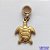 ACESSÓRIO NO BRUTO PRONTO PARA O BANHO - PINGENTE TARTARUGA 16X18MM (E0878) - BERLOQUE PARA PULSEIRA SIMILAR A PANDORA (PEÇA VENDIDA POR UNIDADE) PINGENTE EM LATÃO - PESO 1,2GR - BRU0002894 - Imagem 1