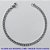 PULSEIRA EM AÇO INOXIDÁVEL - TAMANHO 25CM - LARGURA 3,7MM (AÇO4) - FECHO LAGOSTA - COMPOSIÇÃO: AÇO INOXIDÁVEL -  AÇO989 - Imagem 1