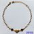PULSEIRA NO BRUTO PRONTO PARA O BANHO(CX62) - PULSEIRA COM CRISTAIS E CORAÇÃO - TAMANHO 18CM + EXTENSOR - PESO 2,2GR - BRU12637 - Imagem 1