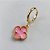 BRINCO FOLHEADO A OURO - BANHADO COM 5 MILÉSIMOS + VERNIZ DIAMOND - BRINCO TIPO VAN CLEEF 10MM ROSA - OURO038 - Imagem 2