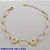 PULSEIRA NO BRUTO PRONTO PARA O BANHO -  PULSEIRA COM ELEMENTOS VAZADOS - TAMANHO: 18CM + EXTENSOR - PESO: 2,3GR - BRU12641 - Imagem 1