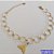 PULSEIRA NO BRUTO PRONTO PARA O BANHO -  PULSEIRA COM ELEMENTOS VAZADOS REDONDOS E PINGENTE RABO DE BALEIA - TAMANHO: 18CM + EXTENSOR - PESO: 2,4GR - BRU12649 - Imagem 1