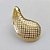 BRINCO FOLHEADO A OURO - BANHADO COM 5 MILÉSIMOS + VERNIZ DIAMOND - BRINCO DE PINO TIPO GOTA VAZADA 16X30MM - OURO045 - Imagem 2