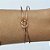 PULSEIRA (BRACELETE) NO BRUTO PRONTO PARA O BANHO - BRACELETE COM DETALHE EM NÓ - PESO 9GR - AJUSTÁVEL - BRU12780 - Imagem 2