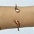 PULSEIRA (BRACELETE) NO BRUTO PRONTO PARA O BANHO(CX126) - BRACELETE GOTA - PESO 4,4GR - AJUSTÁVEL - BRU12782 - Imagem 2