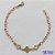 PULSEIRA NO BRUTO PRONTO PARA O BANHO - PULSEIRA COM CRISTAIS  E PINGENTE TIPO VAN CLEEF - TAMANHO 18CM - PESO 1,54GR - BRU12801 - Imagem 1