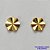 BRINCO FOLHEADO A OURO - BANHADO COM 5 MILÉSIMOS + VERNIZ DIAMOND - BRINCO DE PINO REDONDO MARTELADO 11MM - OURO052 - Imagem 1