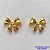 BRINCO FOLHEADO A OURO - BANHADO COM 5 MILÉSIMOS + VERNIZ DIAMOND - BRINCO DE PINO LACINHO 12X15MM - OURO055 - Imagem 1