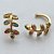 BRINCO NO BRUTO PARA BANHO (CX23) - EAR CUFF COM PEDRAS ZIRCÔNIAS COLORIDAS - TAMANHO 7X13MM (VENDIDO POR UNIDADE) - PESO 0,8GR - BRU12810 - Imagem 3