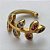 BRINCO NO BRUTO PARA BANHO (CX23) - EAR CUFF COM PEDRAS ZIRCÔNIAS COLORIDAS - TAMANHO 7X13MM (VENDIDO POR UNIDADE) - PESO 0,8GR - BRU12810 - Imagem 2