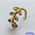BRINCO NO BRUTO PARA BANHO (CX23) - EAR CUFF COM PEDRAS ZIRCÔNIAS COLORIDAS - TAMANHO 7X13MM (VENDIDO POR UNIDADE) - PESO 0,8GR - BRU12810 - Imagem 1