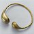 PULSEIRA (BRACELETE) EM LATÃO - BRACELETE AJUSTÁVEL ESTILO GOTA GRANDE 16MM E PEQUENA 12MM - PESO: 18,4GR - COMPOSIÇÃO: 100% LATÃO - BRU12820 - Imagem 1