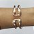 PULSEIRA (BRACELETE) EM LATÃO - BRACELETE AJUSTÁVEL DUPLO - PESO: 11GR - COMPOSIÇÃO: 100% LATÃO - BRU12821 - Imagem 2