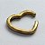 BRINCO NO BRUTO PARA BANHO (CX25) - EAR CUFF CORAÇÃO - TAMANHO 15X15MM (VENDIDO POR UNIDADE) - PESO 1,2GR - BRU12835 - Imagem 2