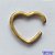 BRINCO NO BRUTO PARA BANHO (CX25) - EAR CUFF CORAÇÃO - TAMANHO 15X15MM (VENDIDO POR UNIDADE) - PESO 1,2GR - BRU12835 - Imagem 1