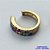 BRINCO NO BRUTO PARA BANHO (CX25) - EAR CUFF COM ZIRCÔNIAS COLORIDAS - TAMANHO 3X11MM (VENDIDO POR UNIDADE) - PESO 0,9GR - COMPOSIÇÃO: LATÃO / ZIRCÔNIA - BRU12853 - Imagem 1